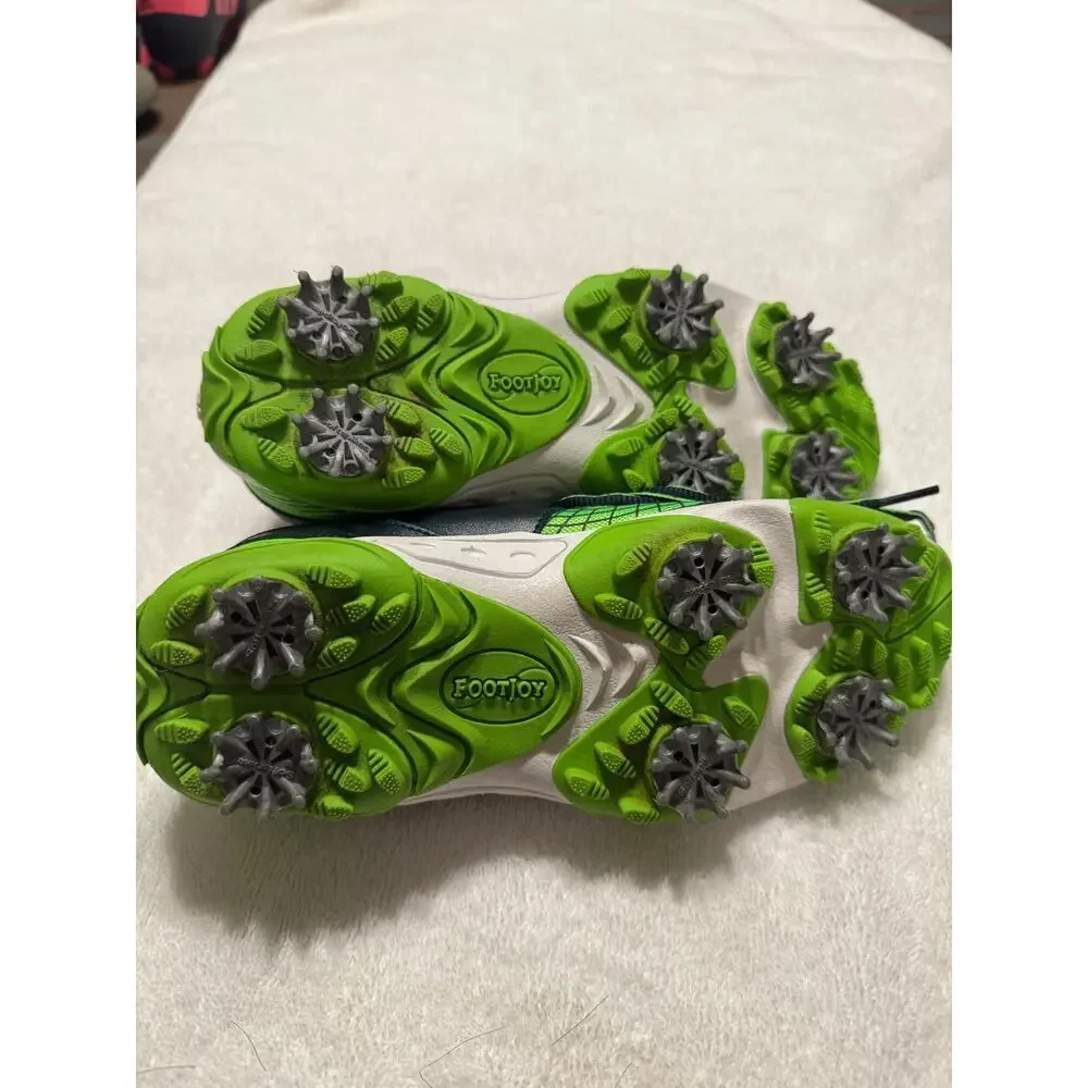 FootJoy Junior Golf Shoes Size 4 Black/Green